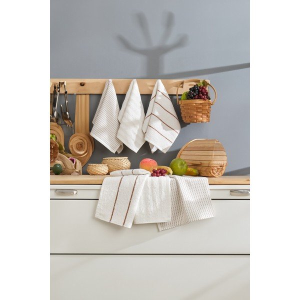 Pamut konyharuha szett 6 db-os 30x50 cm Sofya – Foutastic-image-2