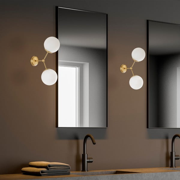 Damar fehér-aranyszín falilámpa - Opviq lights-image-4