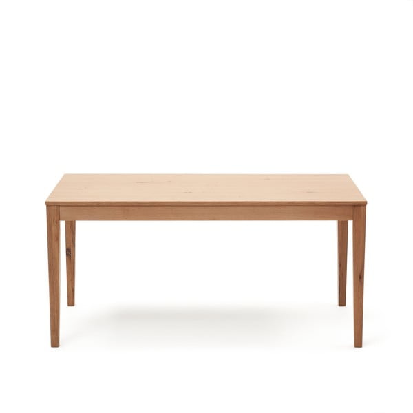 Natúr színű bővíthető étkezőasztal tölgyfa dekoros asztallappal 80x160 cm Yain – Kave Home-image-3