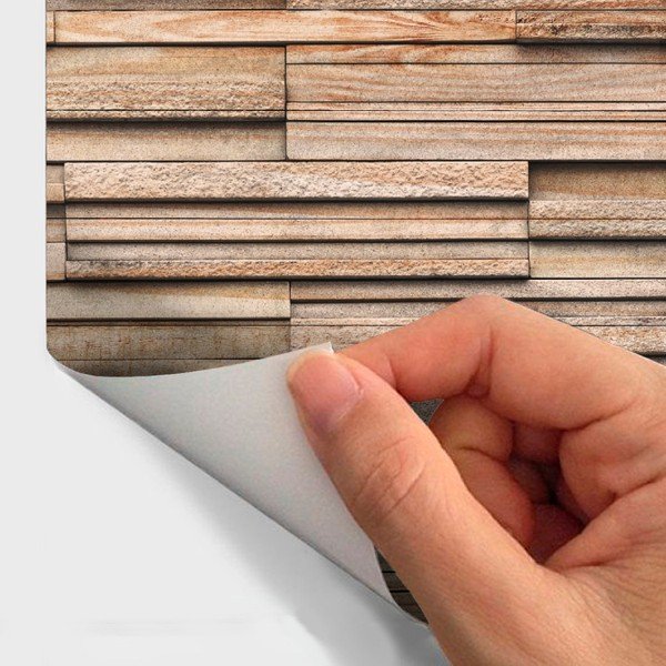 Arcachon Wood Veneer falmatrica, 40 x 40 cm - Ambiance-image-1