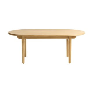 Natúr színű dohányzóasztal tölgyfa dekorral 70x130 cm Carno – Unique Furniture