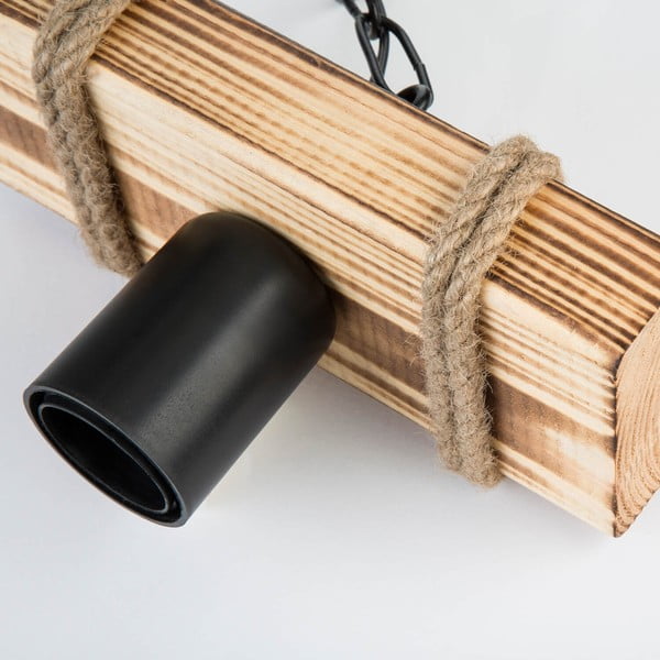 Fekete-natúr színű mennyezeti lámpa 10x20 cm – Squid Lighting-image-1