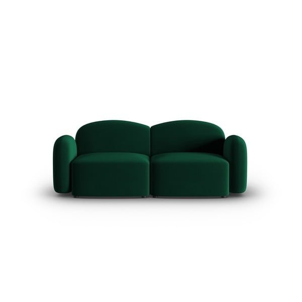 Zöld bársony kanapé 194 cm Blair – Micadoni Home