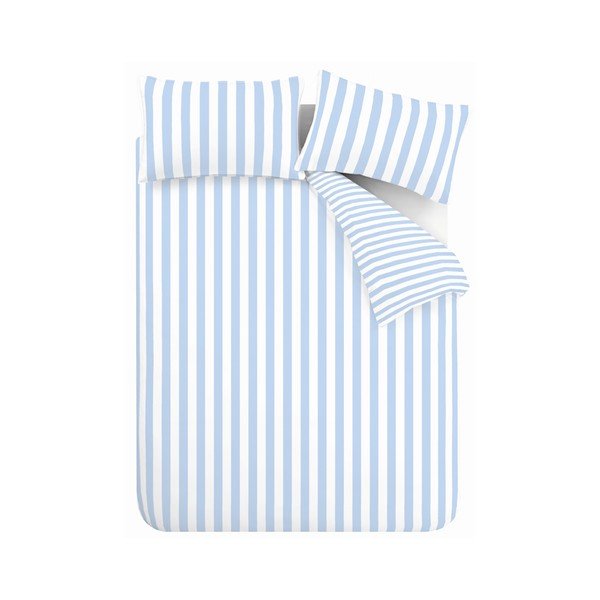 Fehér-kék egyszemélyes ágyneműhuzat 135x200 cm Stripe Tease – Sassy B