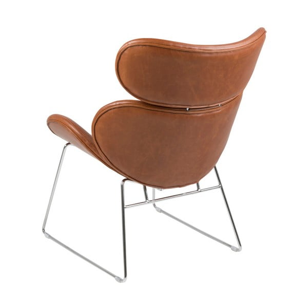 Cazar barna műbőr fotel - Actona-image-1