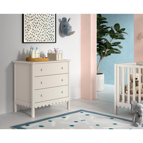 Bézs gyerek komód 89x90x55 cm Swingo – Vipack-image-1