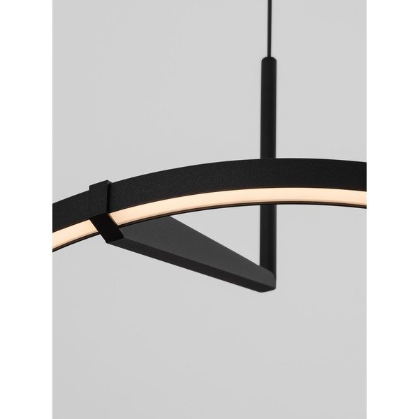 Matt fekete alumínium LED dimmelhető függőlámpa ø 60 cm Tilia – Nova Luce-image-2