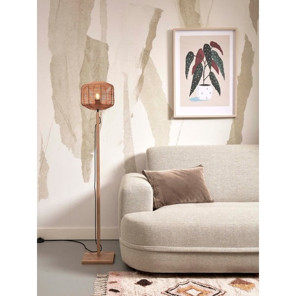 Natúr színű állólámpa rattan búrával (magasság 130 cm) Tanami – Good&Mojo-image-3
