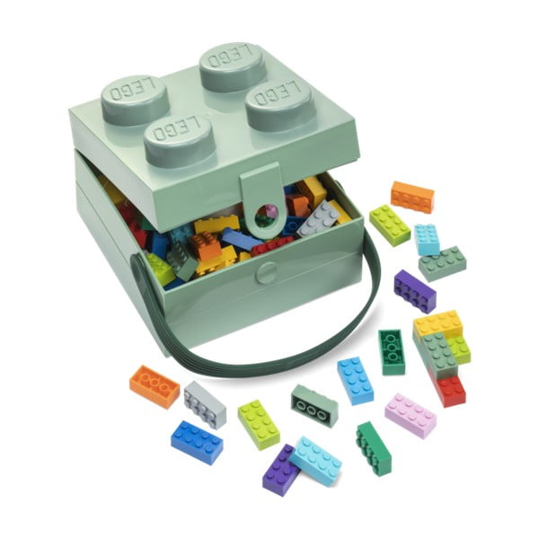 Világoszöld tárolódoboz fogantyúval - LEGO®-image-2