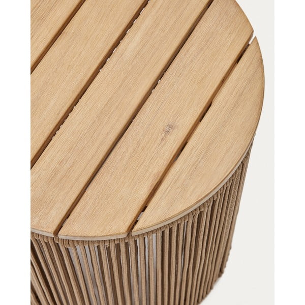 Kerek kerti tárolóasztal ø 40 cm Mesa – Kave Home-image-4