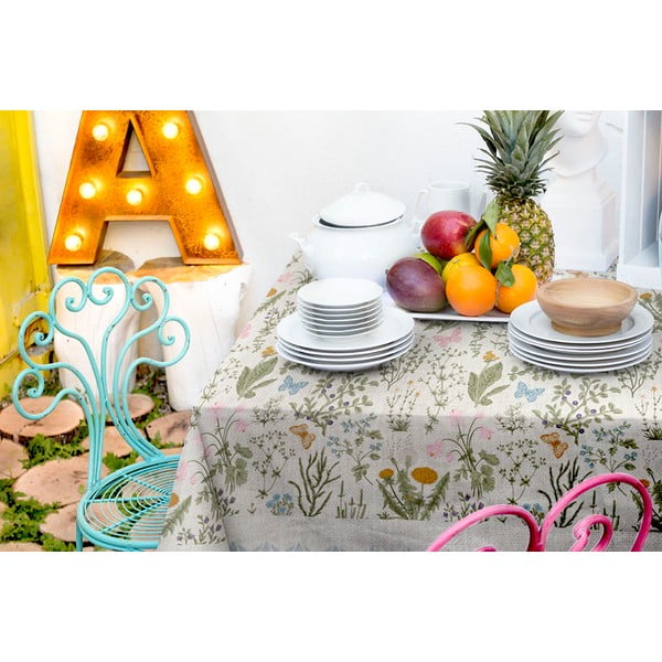 Herbs lenkeverék asztalterítő, 140 x 140 cm - Surdic-image-2