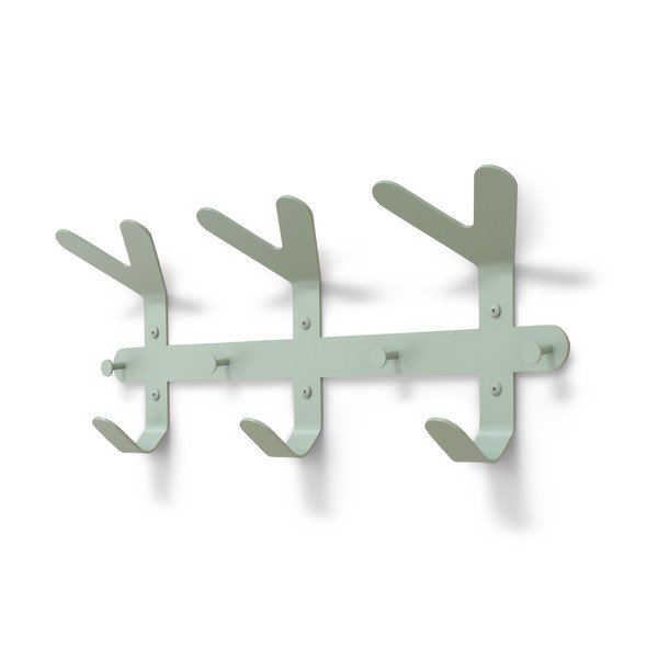 Szürkészöld acél fali fogas 66 cm Frondo – Spinder Design