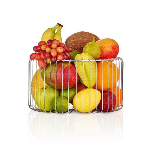 Estra rozsdamentes acél gyümölcsös kosár, ⌀ 30 cm - Blomus-image-1