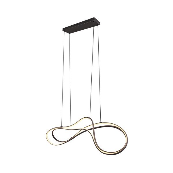 Fekete LED függőlámpa fém búrával Nala – Trio Select-image-4