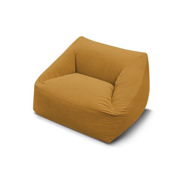Sárga kordbársony babzsákfotel Lilibet – Bobochic Paris-image-4