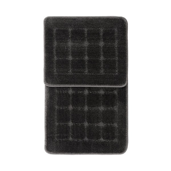 Antracitszürke fürdőszobai kilépő szett 2 db-os 50x80 cm Kareli – Foutastic-image-2