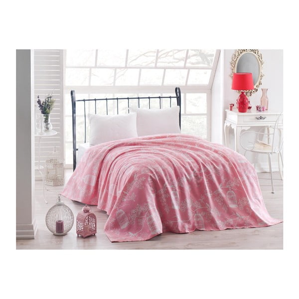 Samyel rózsaszín könnyű ágytakaró, 200 x 235 cm