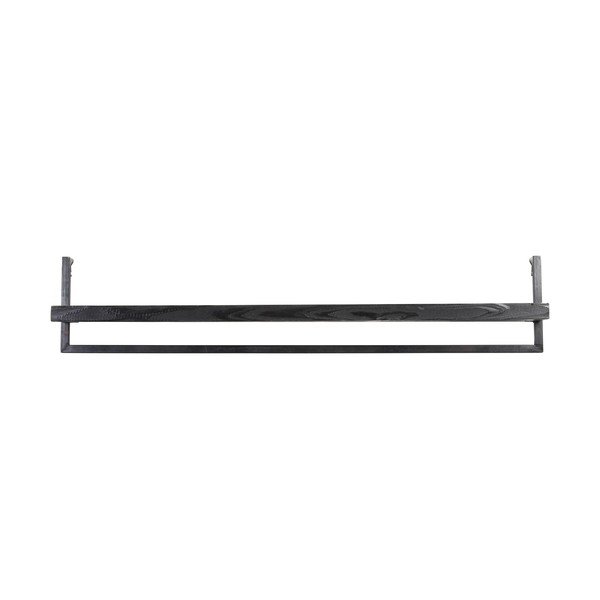 Matt fekete mangófa fali polc 120 cm Maddison – Light & Living
