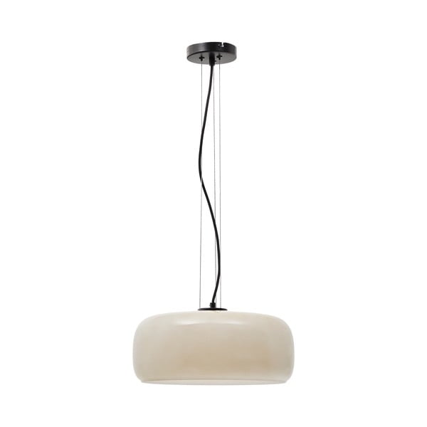 Szürkésbézs LED függőlámpa üveg búrával ø 38 cm Reig – Kave Home