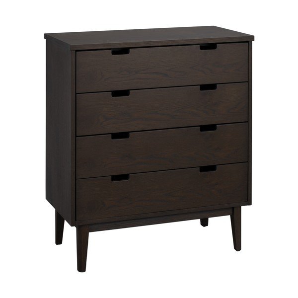 Sötét natúr színű tölgyfa komód 75x85x38 cm Garrison – Rowico