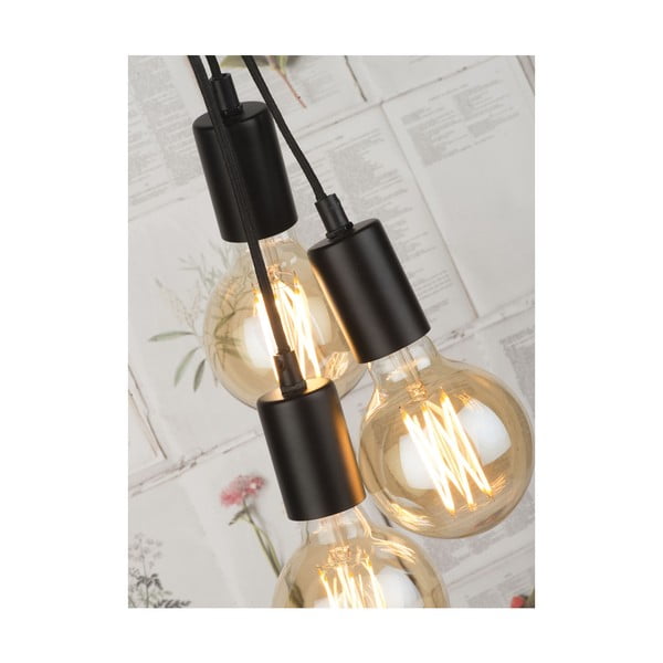 Fekete-szürke állólámpa fém búrával (magasság 190 cm) Oslo – it's about RoMi-image-4