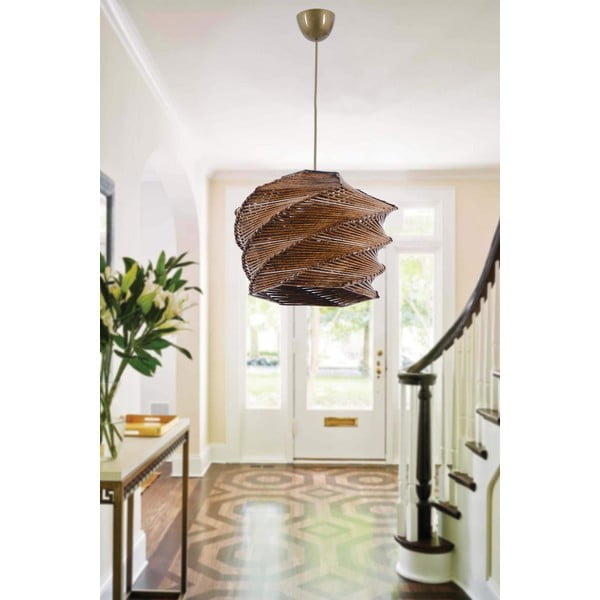 Világosbarna függőlámpa ø 32 cm Ruche – Opviq lights-image-1