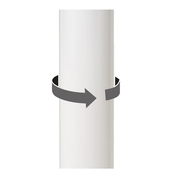 Fehér bőr utánzat állítható magasságú bárszék szett 2 db-os (ülésmagasság 72 cm) – Casa Selección-image-4