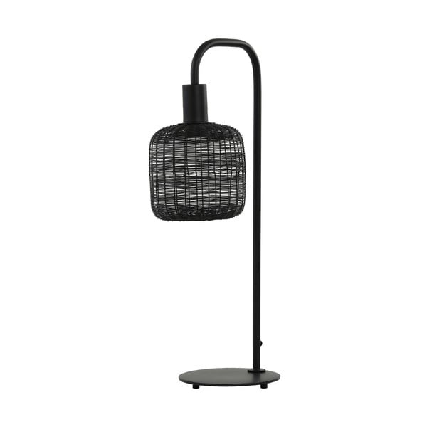 Fekete asztali lámpa (magasság 58 cm) Lekang – Light & Living