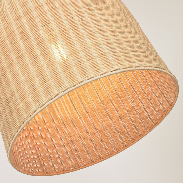 Natúr színű rattan lámpabúra ø 60 cm Druciana – Kave Home-image-3