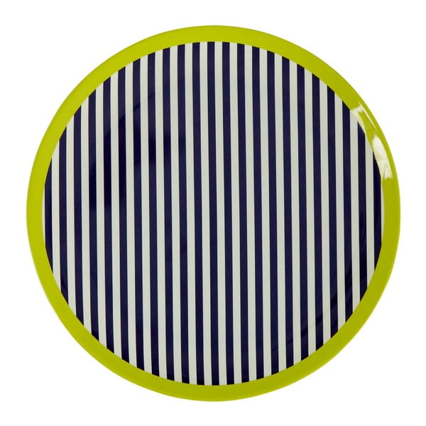 Mimo fekete-fehér csíkos tányér, ⌀ 20 cm - Premier Housewares