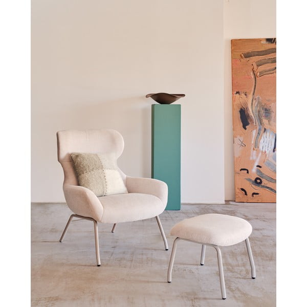 Bézs puff Belina – Kave Home-image-4