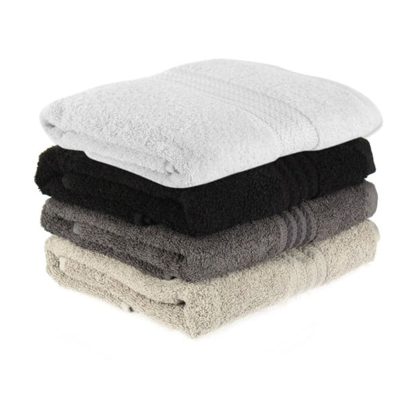 Foutastic Shadow 4 db-os pamut törölköző szett, 50 x 90 cm-image-1