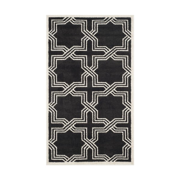Barcares fekete beltéri/kültéri szőnyeg, 243 x 152 cm - Safavieh