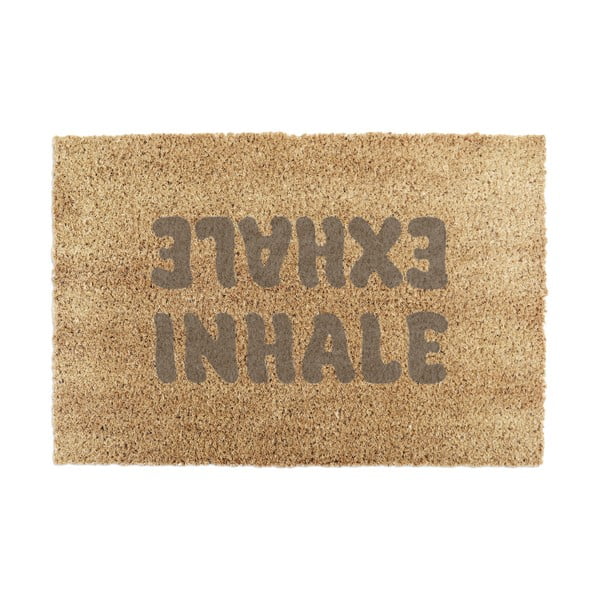 Kókuszrost lábtörlő 60x90 cm Inhale Exhale – Artsy Doormats