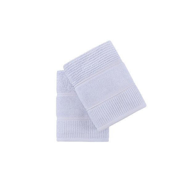 Világoskék frottír pamut törölköző szett 2 db-os 50x90 cm Daniela – Foutastic-image-3