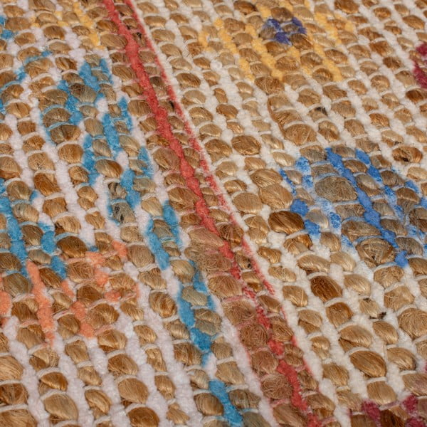 Natúr színű kézi szövésű jutakeverék szőnyeg 160x230 cm Taylor Patchwork – Flair Rugs-image-2