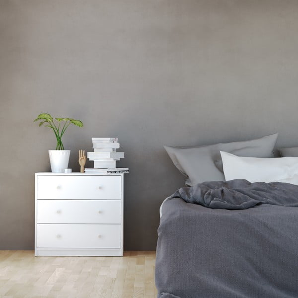 May fehér komód, 72 x 68 cm - Tvilum-image-1