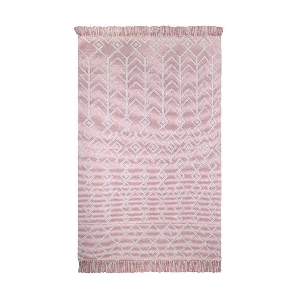 Pink rózsaszín pamutszőnyeg, 120 x 160 cm - Nattiot