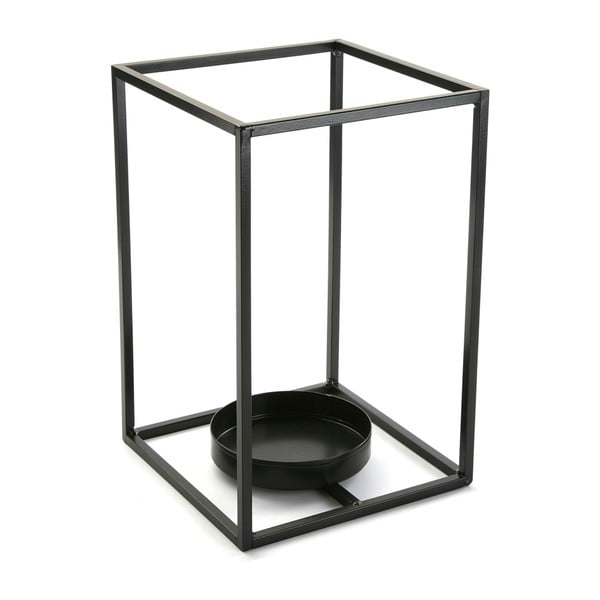 Cube fekete gyertyatartó, magasság 29,5 cm - Versa