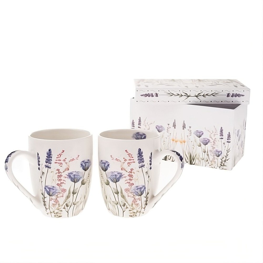 Fehér porcelán bögre szett 2 db-os 350 ml  Dakls