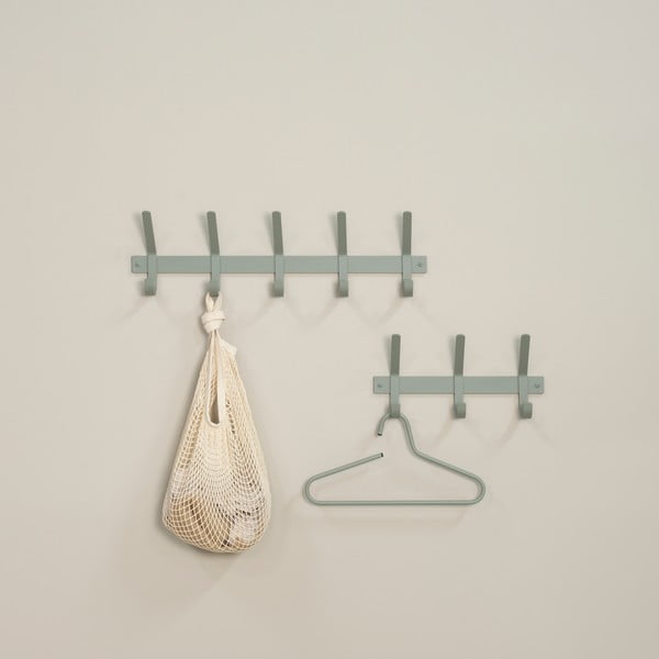 Szürkészöld fém fali fogas 40 cm Dexter – Spinder Design-image-1