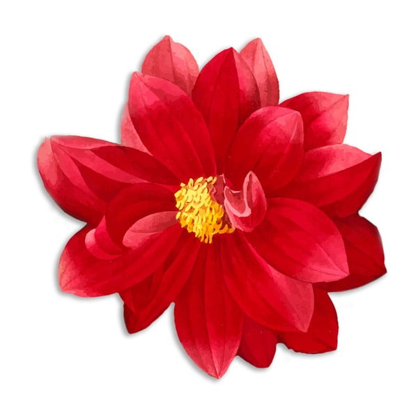 Red Flower juta mintás tányéralátét - Madre Selva