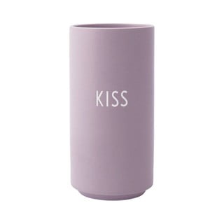 Kiss lila porcelánváza, magasság 11 cm - Design Letters