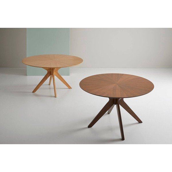 Carmel étkezőasztal diófa dekorral, ⌀ 120 cm - sømcasa-image-1