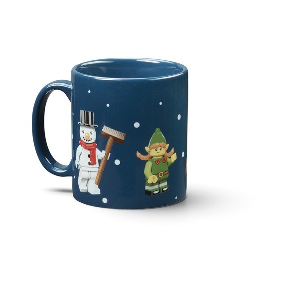 Sötétkék kerámia gyerek bögre 300 ml Christmas Minifigures – LEGO®-image-2