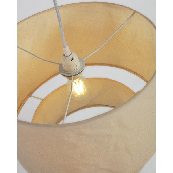 Bézs textil lámpabúra ø 40 cm Mariela – Kave Home-image-2