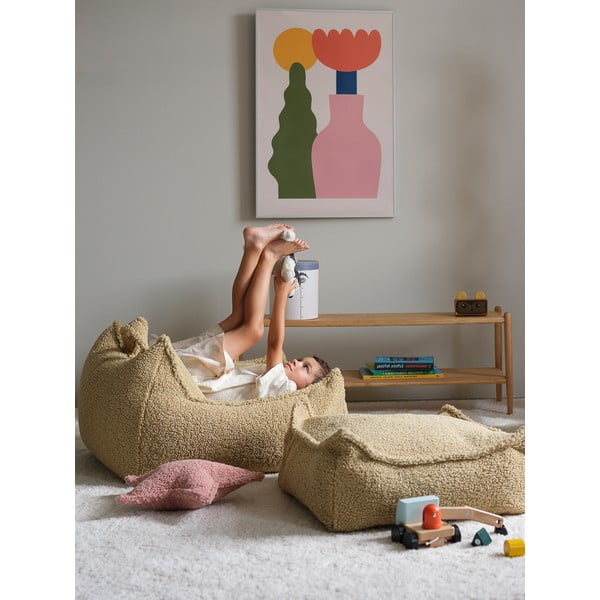 Zöld buklé gyerek babzsákfotel Chair – Wigiwama-image-4