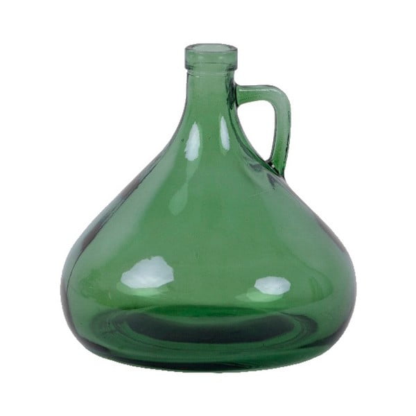 Cantaro zöld újrahasznosított üveg váza, magasság 17,5 cm - Ego Dekor
