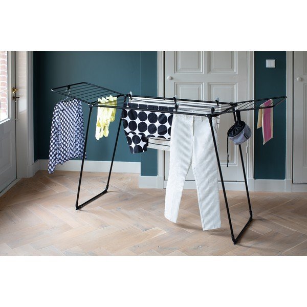 Matt fekete ruhaszárító 22 m HangOn Too – Brabantia-image-1