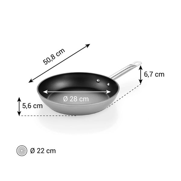 Alumínium serpenyő tapadásmentes felülettel ø 29 cm GrandChef+ – Tescoma-image-1